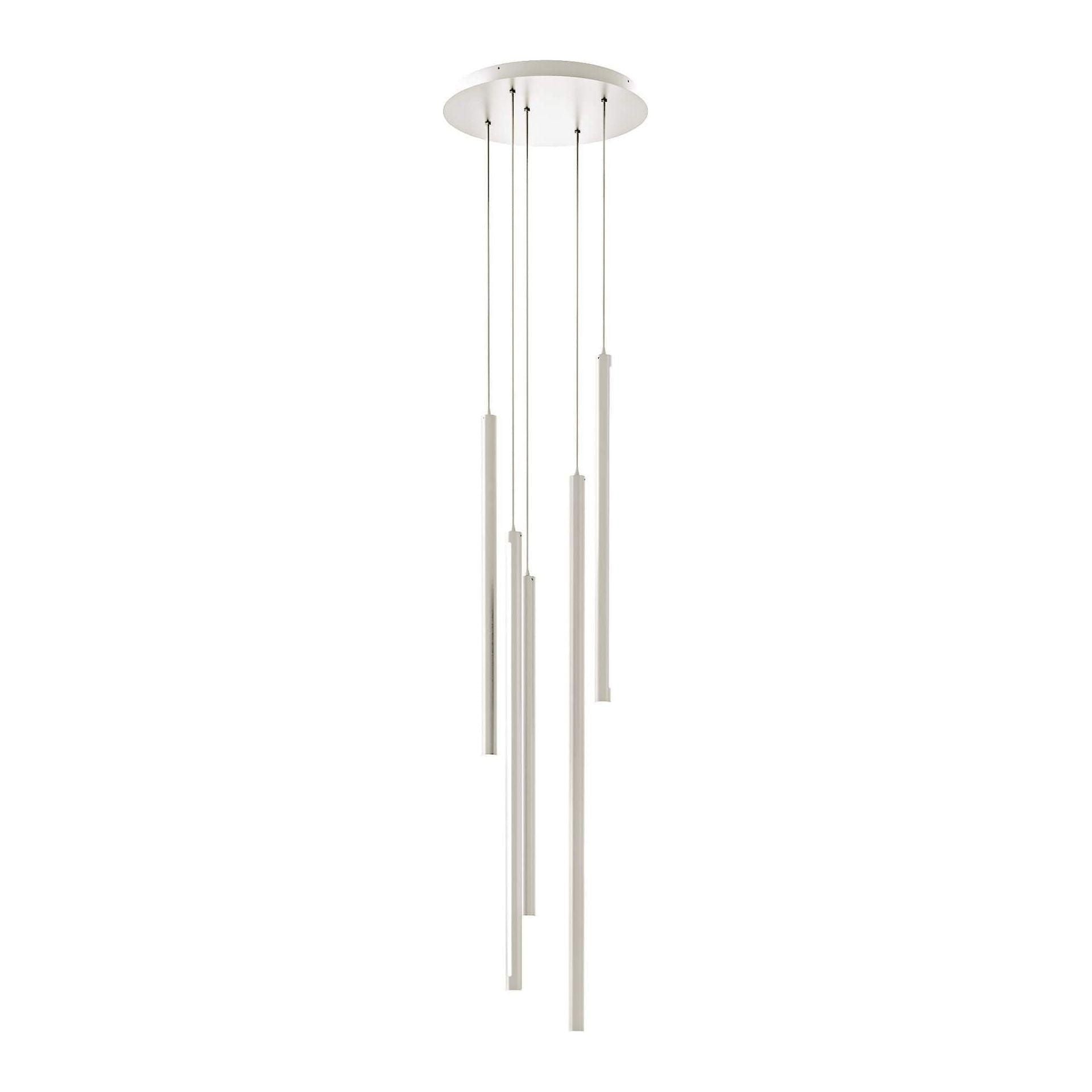 DALS - Round Cct Led Duo-Light Cylinder Pendant Cluster - Lights Canada