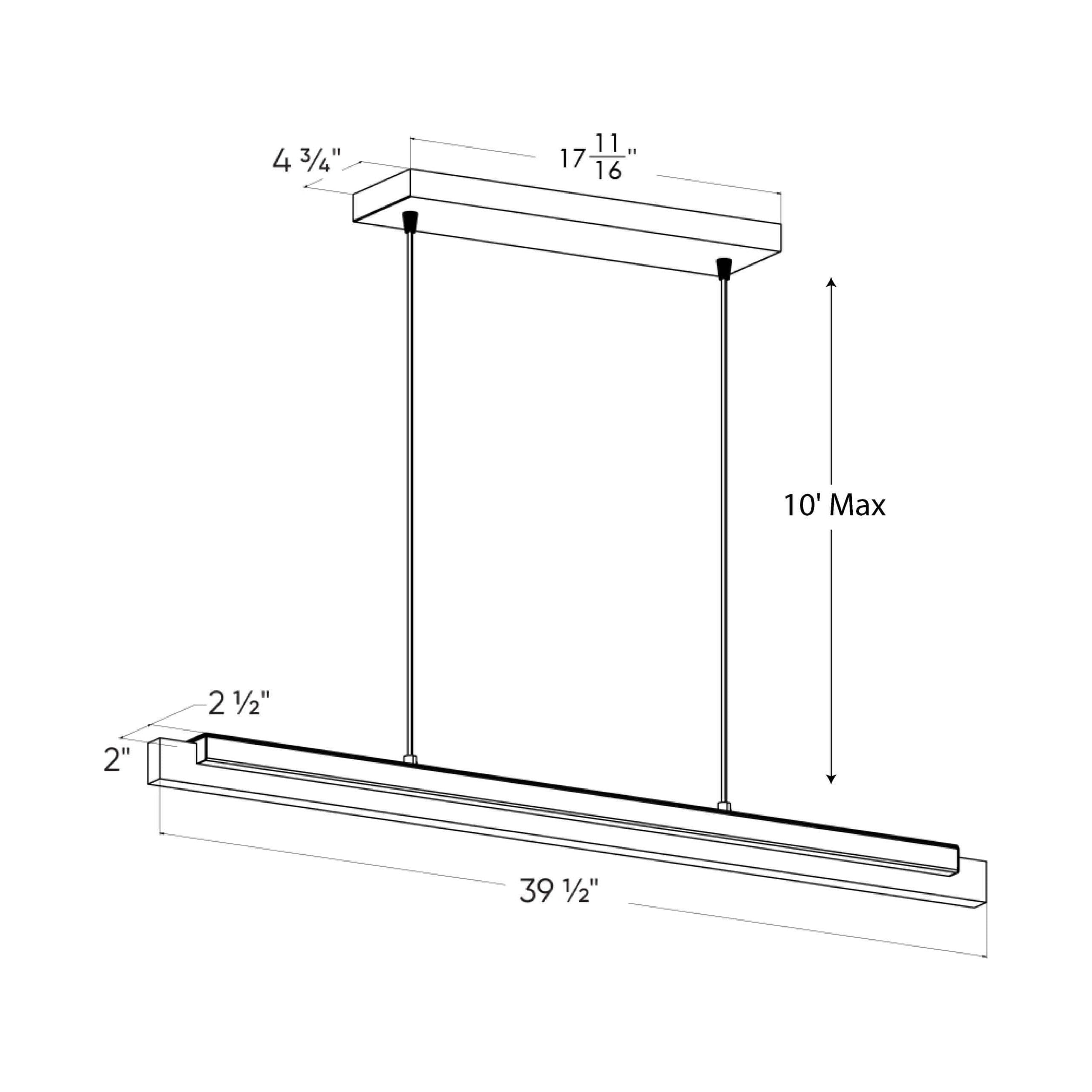 DALS - Smart Led Linear Pendant Light - Lights Canada