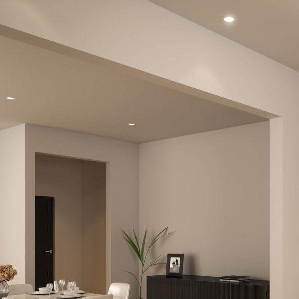 DALS - Round Led Recessed Panel Light With Multi Trim - Lights Canada