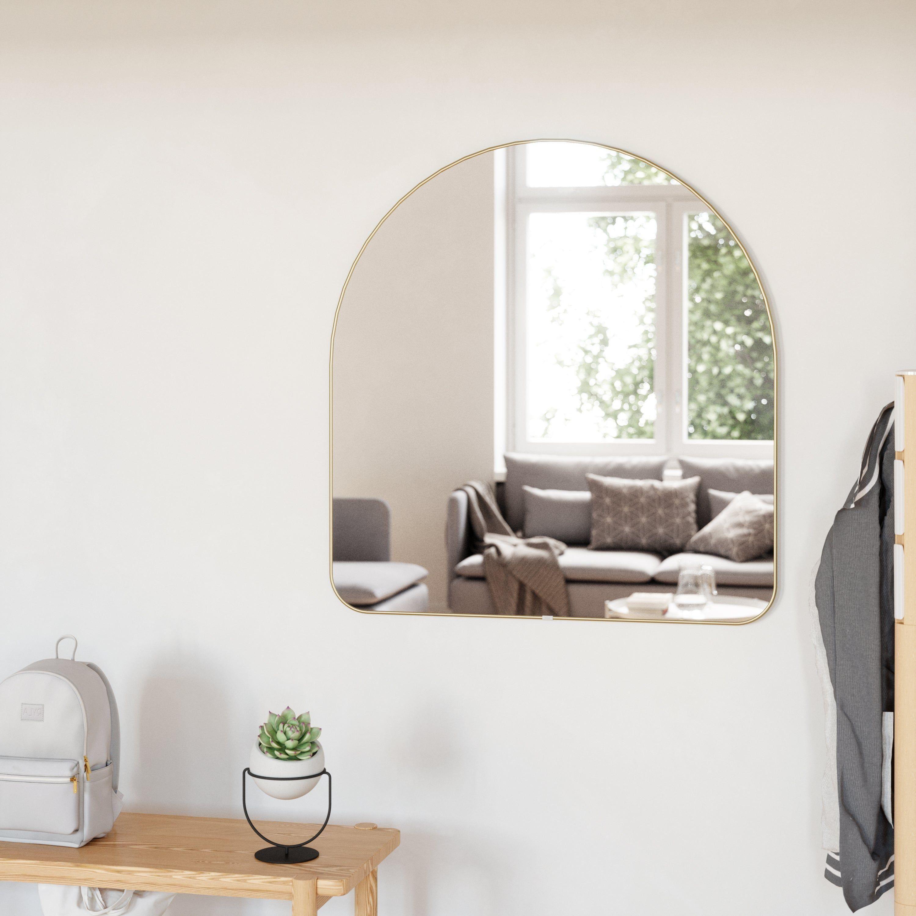 Umbra - Hubba Arched 34x36" Mirror - Lights Canada