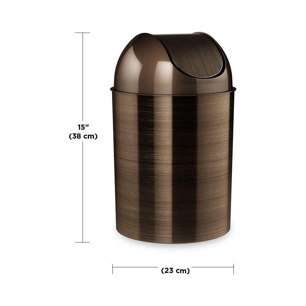 Umbra - Mezzo Swing-Top Trash Can 2.5-Gallon (9L) Capacity - Lights Canada