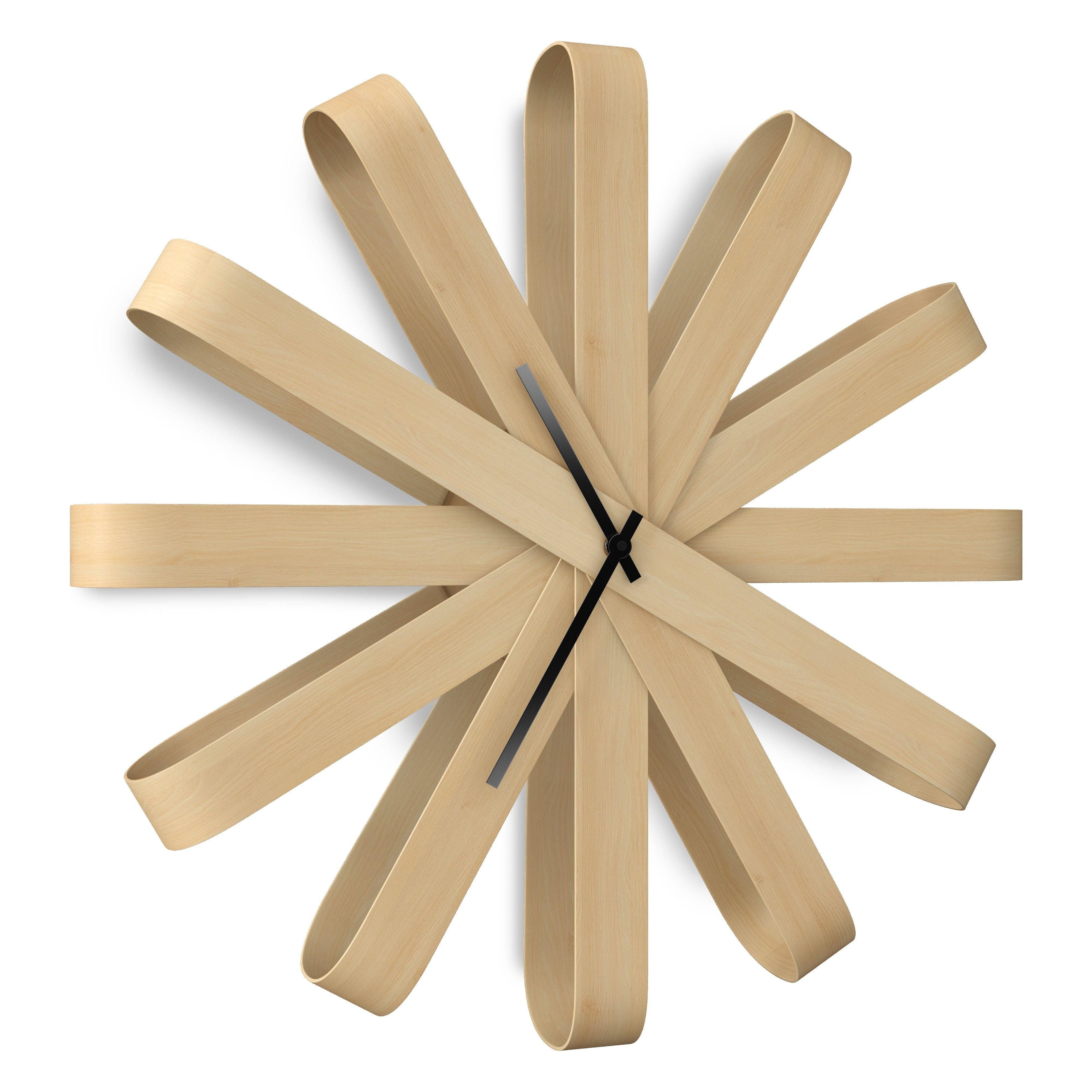 Umbra - Ribbonwood Wall Clock - Lights Canada
