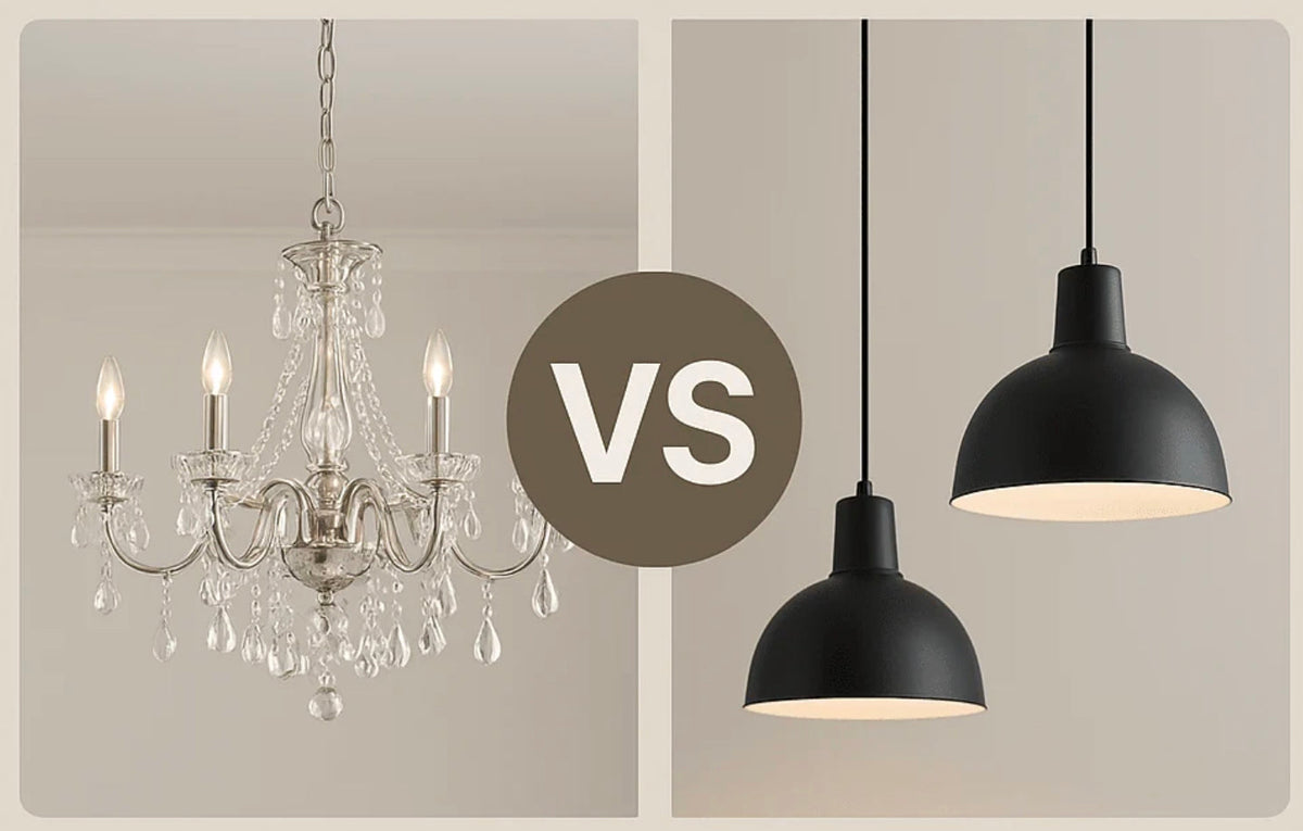 Pendant vs. Chandelier: Design, Size, and Lighting Compared