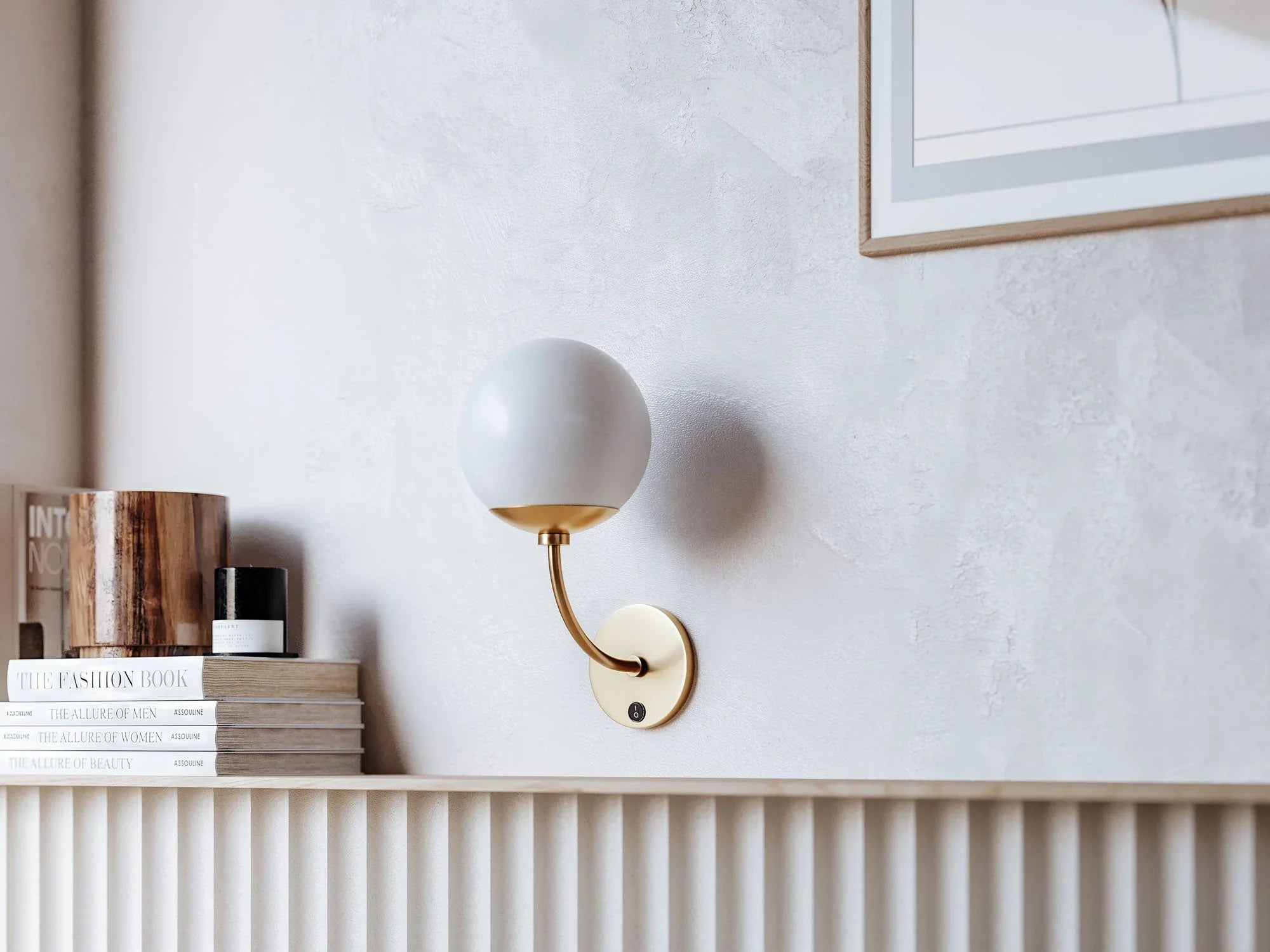 modern chic scandinavian wall sconce