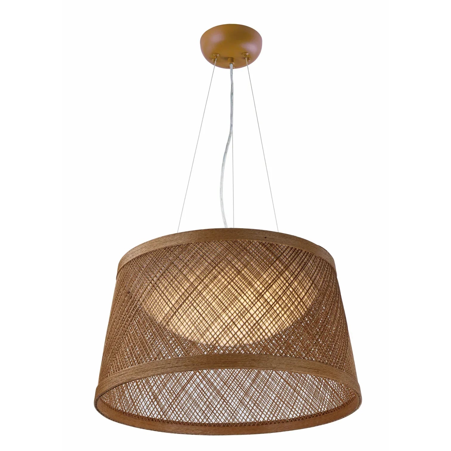 black outdoor LED cage pendant