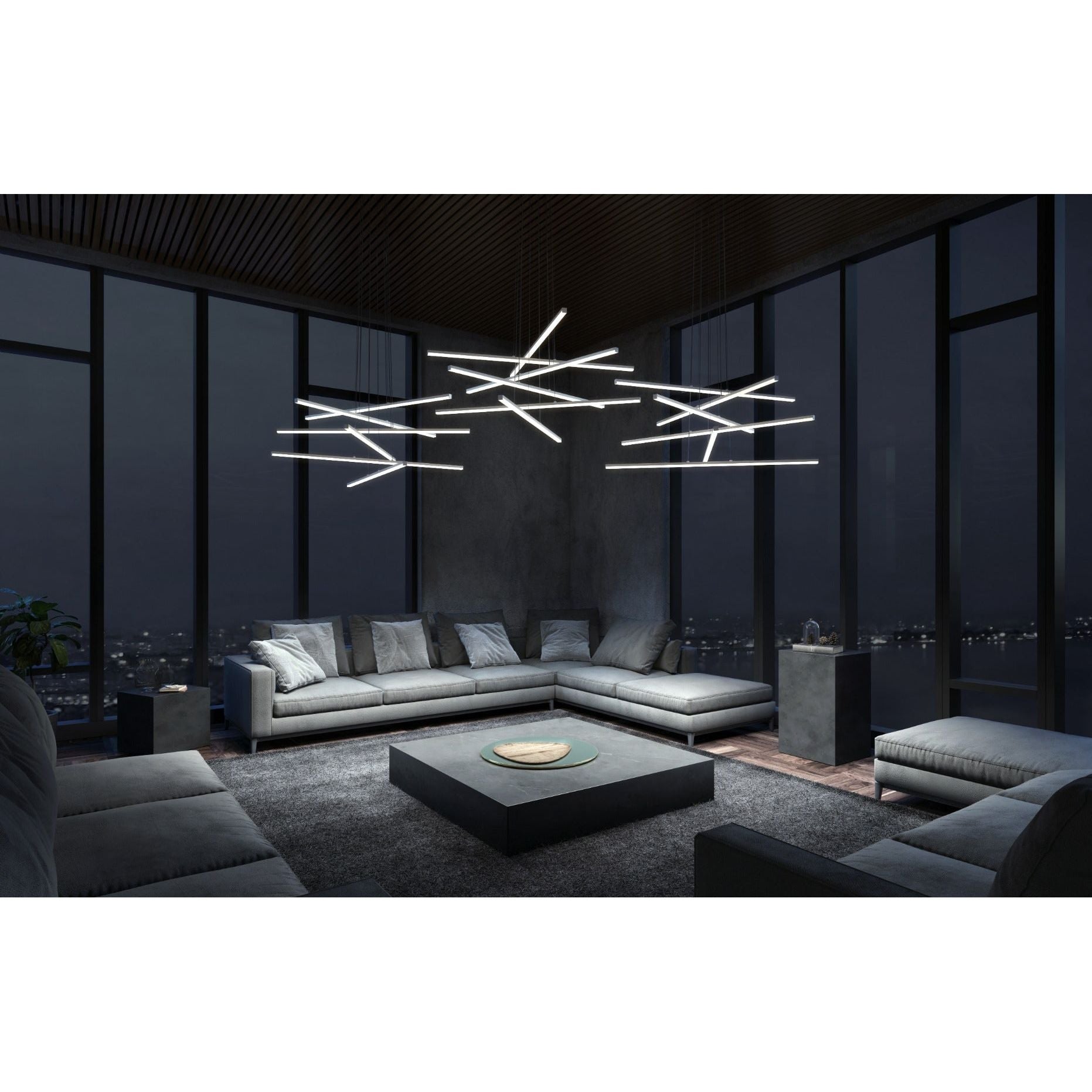 Stix 6-Arm LED Pendant (with 20' Cord)