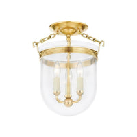 Rousham 3-Light Semi Flush