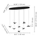 Paratebueno 46" 8-Light 3CCT LED Pendant