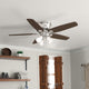 Builder Low Profile Fan with Light 52"