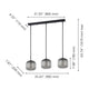 Mantunalle 35" 3-Light Pendant