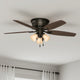Builder Low Profile Fan with Light 52"