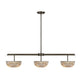 Hubbard 3-Light LED Linear Chandelier