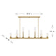 Carina 13-Light Linear Chandelier