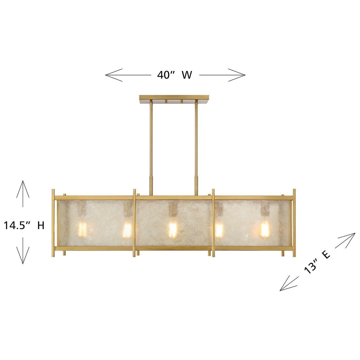 Jacobs 5-Light Linear Chandelier