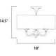 Bongo 4-Light Pendant/Semi-Flush Mount