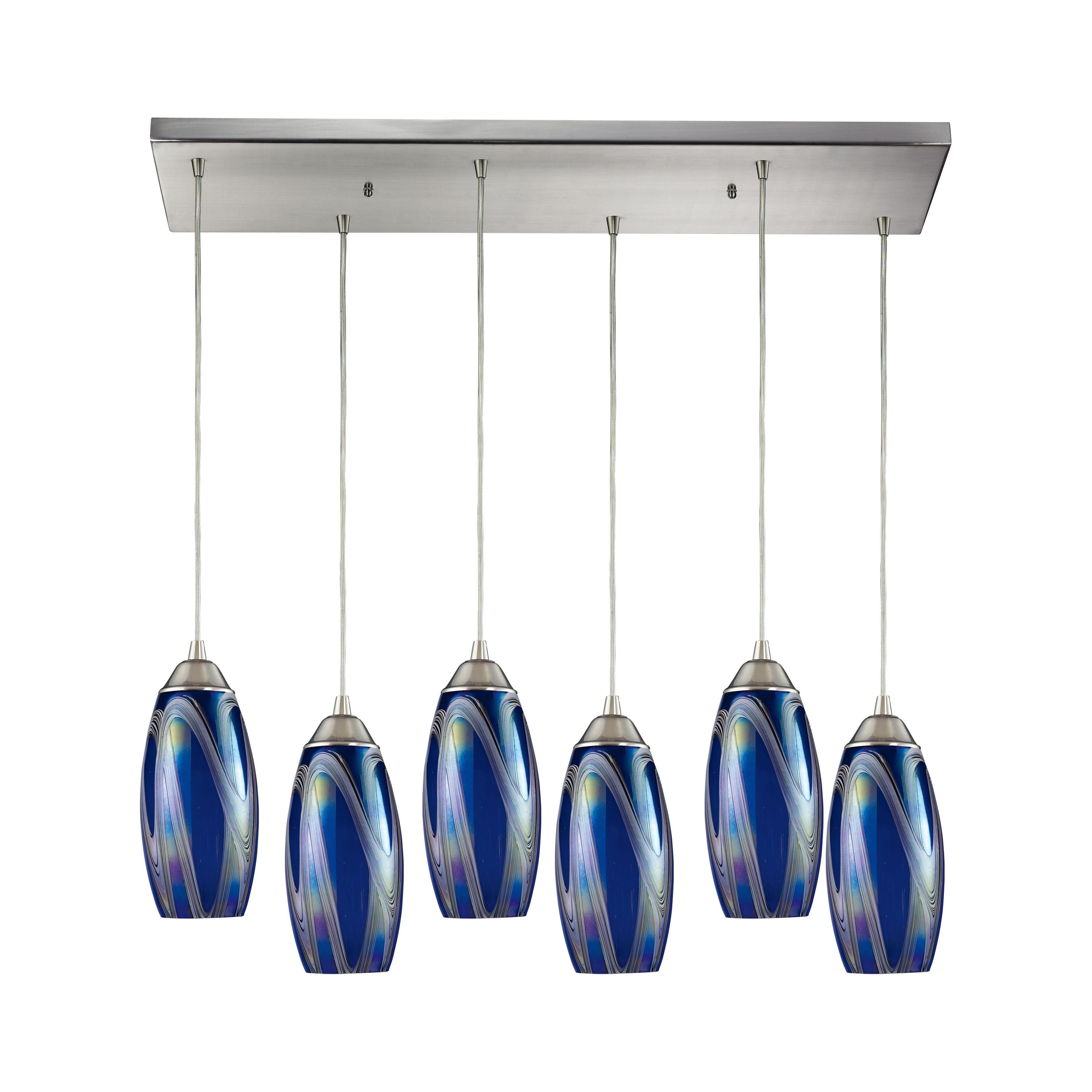 Iridescence 30" Wide 6-Light Pendant