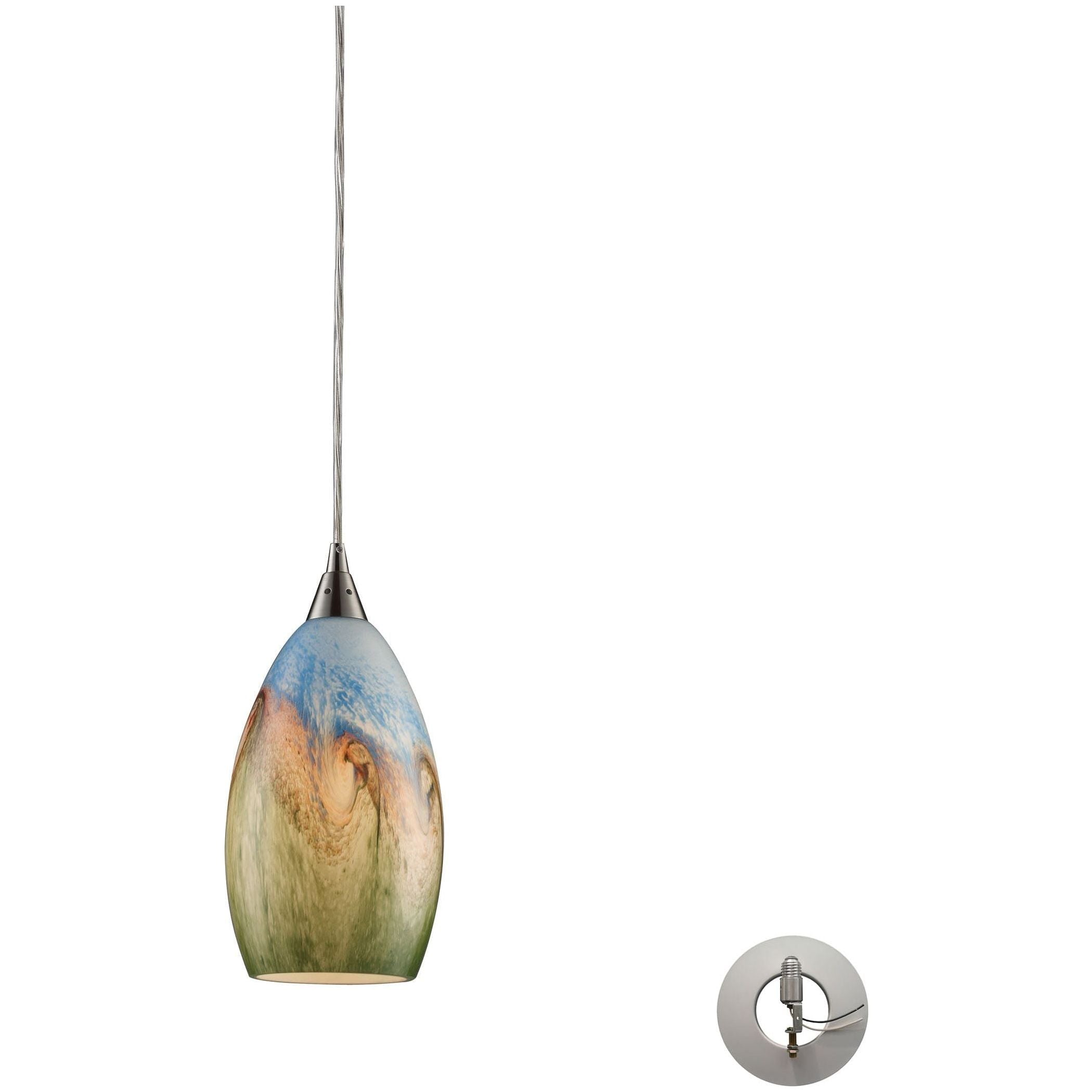 Geologic 6" Wide 1-Light Pendant