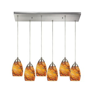 Vortex 30" Wide 6-Light Pendant