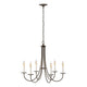 Simple Sweep 6-Arm Chandelier