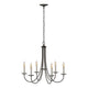 Simple Sweep 6-Arm Chandelier