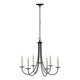 Simple Sweep 6-Arm Chandelier