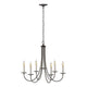 Simple Sweep 6-Arm Chandelier