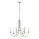 Simple Sweep 6-Arm Chandelier