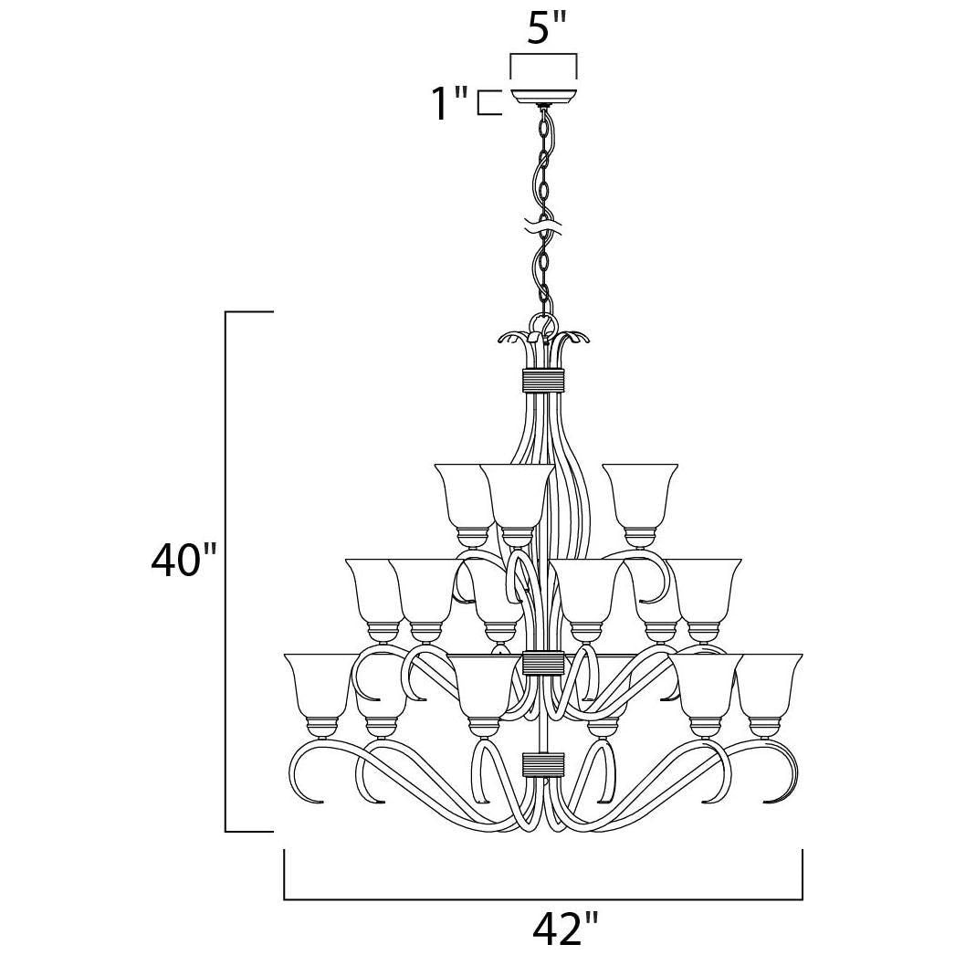 Maxim Lighting - Basix 15-Light Chandelier - Lights Canada