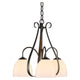 Sweeping Taper 3-Arm Chandelier