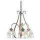 Sweeping Taper 3-Arm Chandelier
