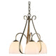 Sweeping Taper 3-Arm Chandelier