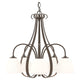 Sweeping Taper 5-Arm Chandelier