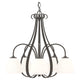 Sweeping Taper 5-Arm Chandelier