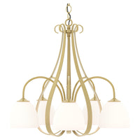 Sweeping Taper 5-Arm Chandelier