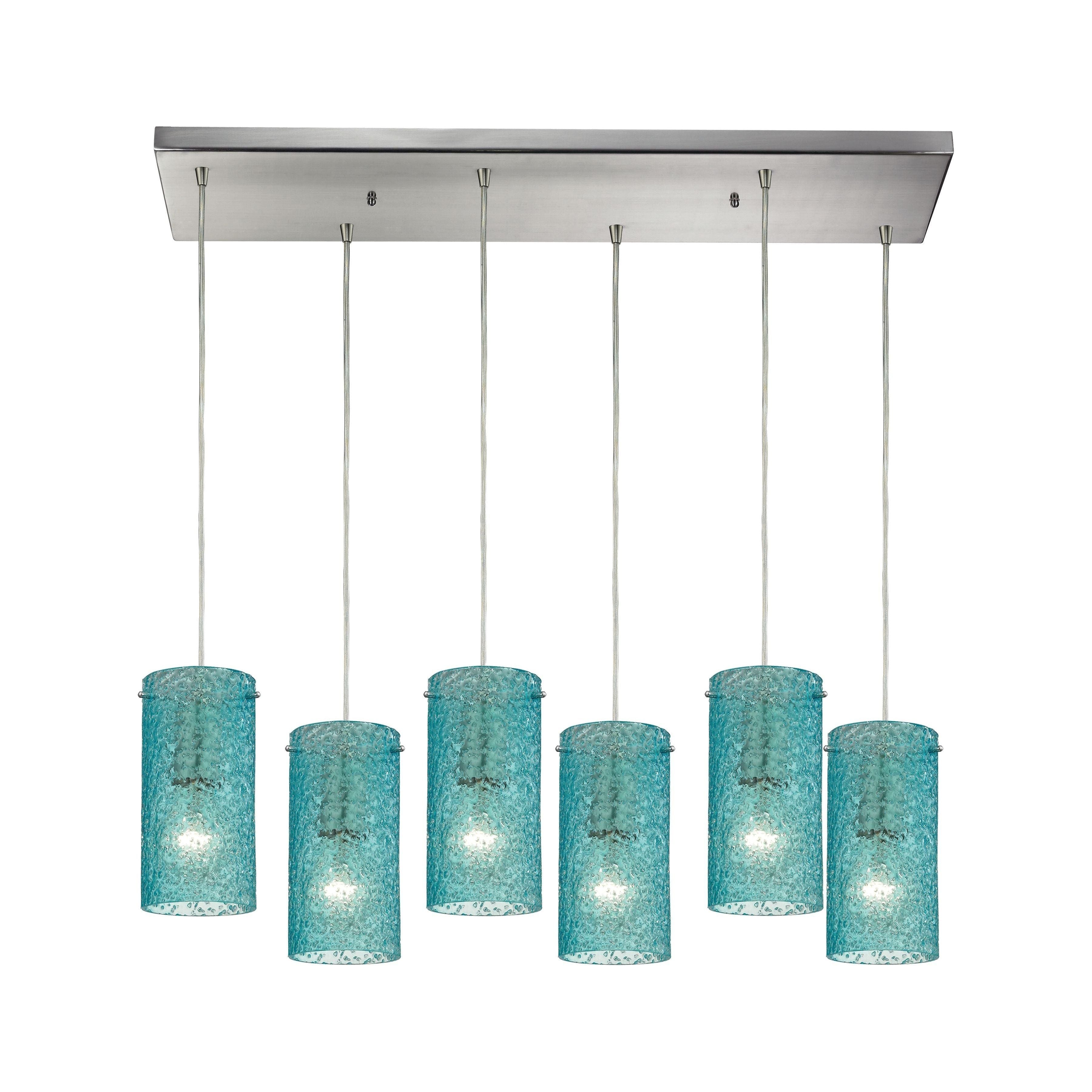 Ice Fragments 30" Wide 6-Light Pendant