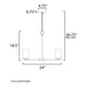 Lateral 5-Light Chandelier