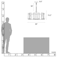 New Town 10-Arm Chandelier