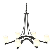Oval Ribbon 6-Arm Chandelier