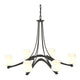 Oval Ribbon 6-Arm Chandelier