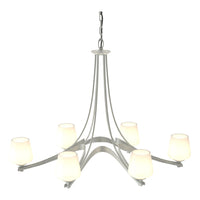 Oval Ribbon 6-Arm Chandelier