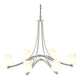 Oval Ribbon 6-Arm Chandelier