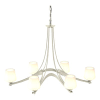 Oval Ribbon 6-Arm Chandelier