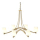 Oval Ribbon 6-Arm Chandelier