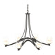 Oval Ribbon 6-Arm Chandelier