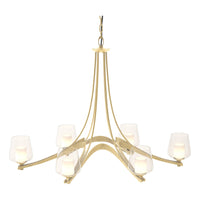 Oval Ribbon 6-Arm Chandelier