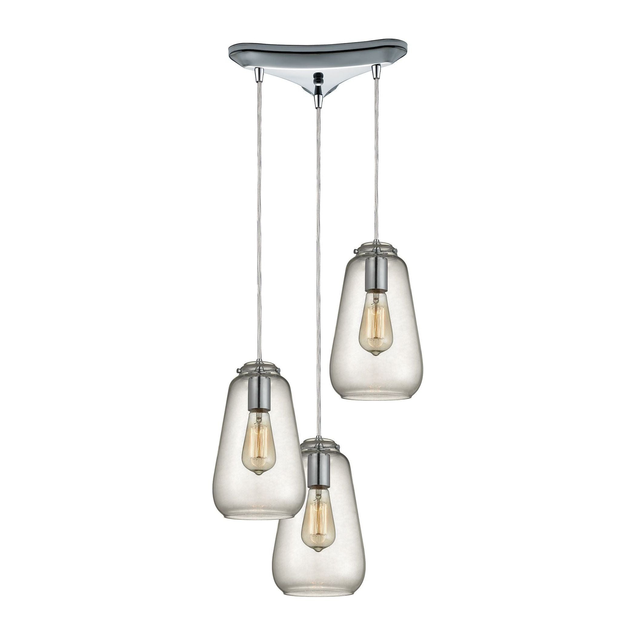 Orbital 10" Wide 3-Light Pendant