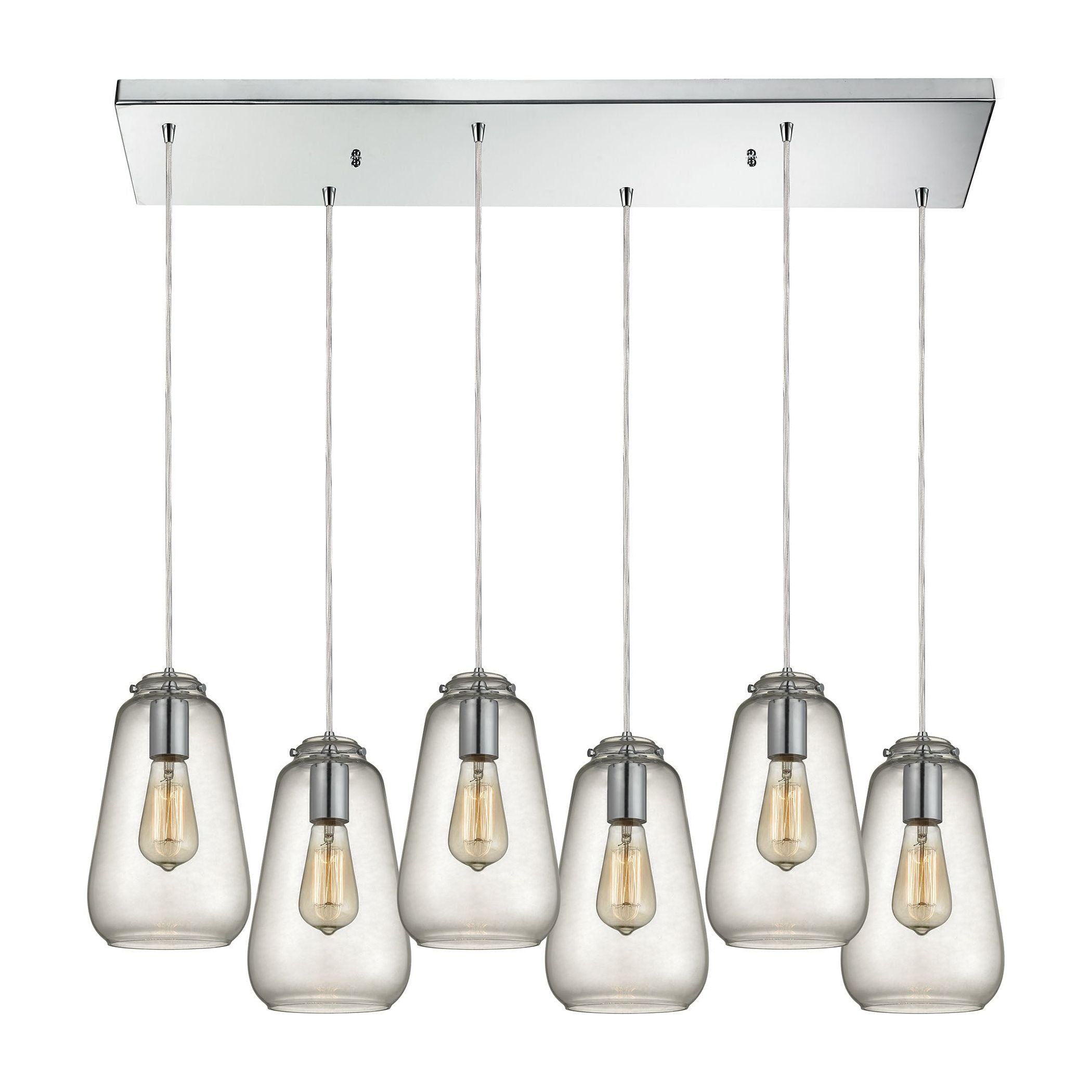 Orbital 30" Wide 6-Light Pendant