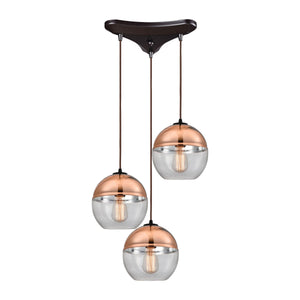 Revelo 17" Wide 3-Light Multi Pendant