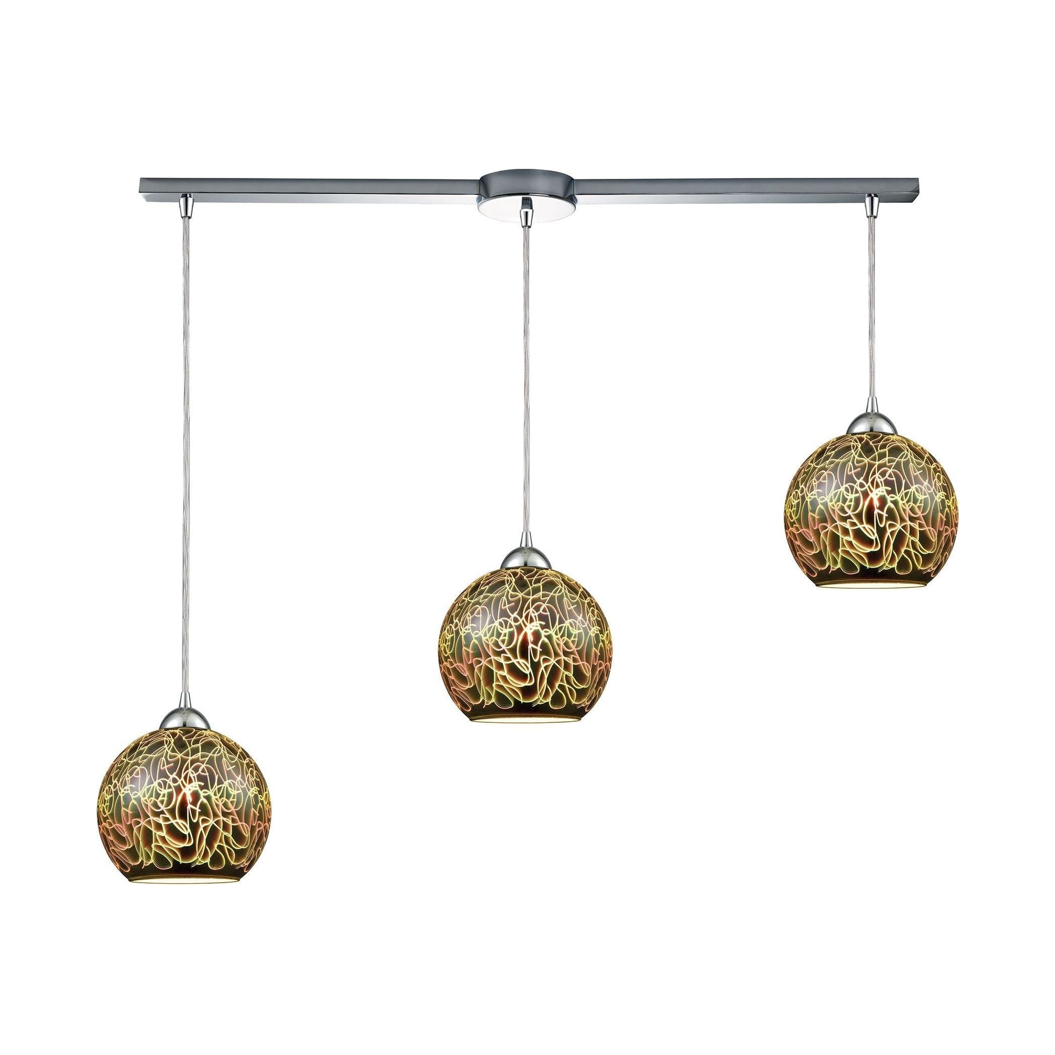 Illusions 36" Wide 3-Light Pendant