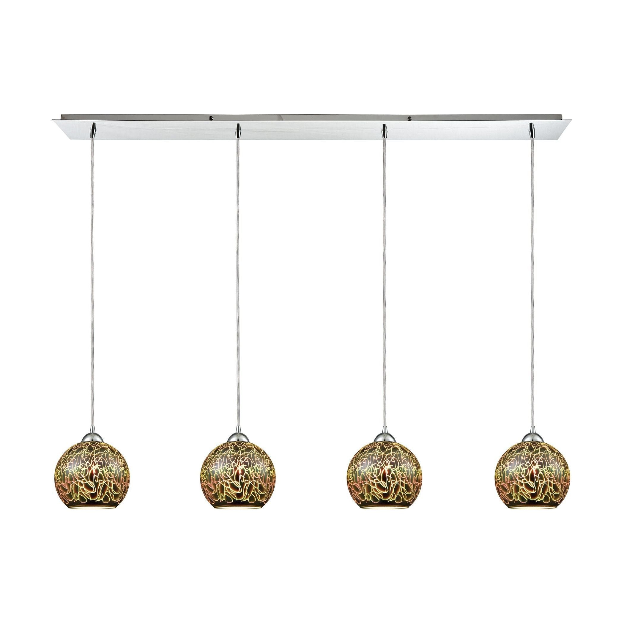 Illusions 46" Wide 4-Light Pendant